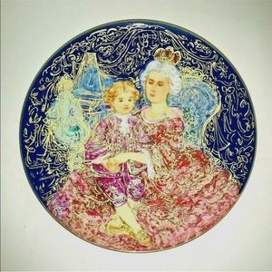 New Edna Hibel Plate #397 Mozart Empress Theresa